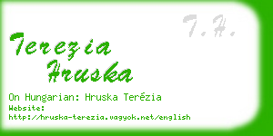 terezia hruska business card